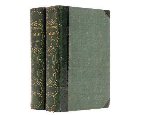 Estourmel (Comte Joseph d') Journal d'un Voyage en Orient, 2 vol., first edition, half-titles, 160 lithographs, of which 2 fo