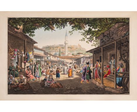 Dodwell (Edward) Views in Greece, first edition, ordinary format, aquatint vignette to title, 30 hand-coloured aquatints moun