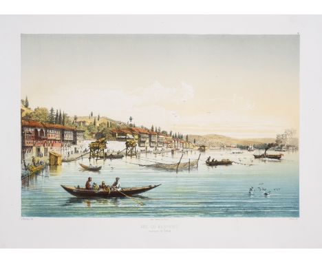 Brindesi (Jean) Souvenirs de Constantinople, first edition, tinted lithograph title finished by hand, 20 chromolithographs, l