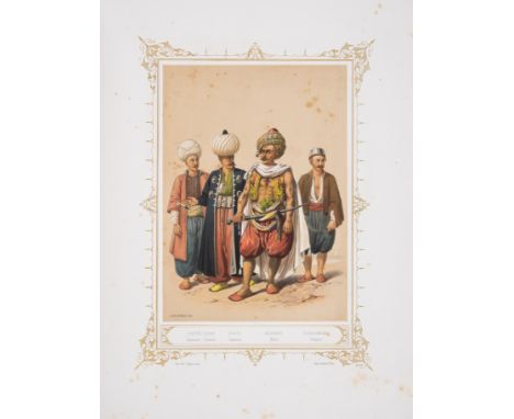 Brindesi (Jean) Elbicei Atika Mus&eacute;e des Anciens Costumes Turcs de Constantinople, first edition,&nbsp;chromolithograph