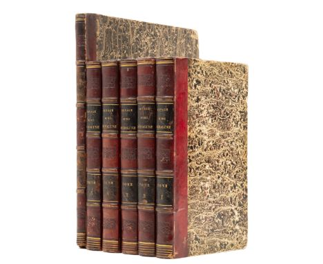 Marmont (Auguste, Duc de Raguse) Voyage du Mar&eacute;chal Duc de Raguse, 6 vol. inc atlas, half-titles, one portrait lithogr