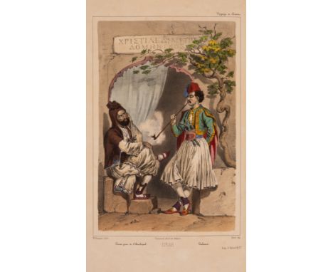 Goupil-Fesquet (Frederic Auguste Antoine) Voyage d'Horace Vernet en Orient, first edition, half-title, hand-coloured frontisp