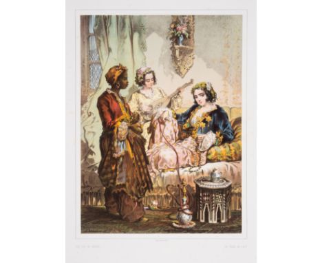 Preziosi (Amedeo) Stamboul: Recollections of Eastern Life, first edition, lithograph title, 29 chromolithographs, captioned i