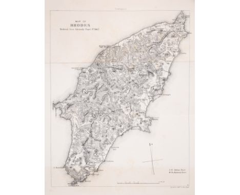 Newton (C. T.) Travels &amp; Discoveries in the Levant, 2 vol., first edition,&nbsp;half-titles, folding map frontispieces, p
