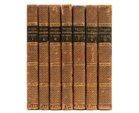 Michaud (Joseph-Fran&ccedil;ois) &amp; Jean J. F. Poujoulat. Correspondence D'Orient 1830-1831, 7 vol., first edition, half-t