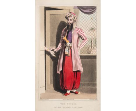 Madden (R. R.) Travels in Turkey, Egypt, Nubia, and Palestine, 2 vol., first edition,&nbsp;hand-coloured aquatint frontispiec