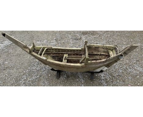 Vanessa Feltz collection - Wooden garden planter in the form of a longboat, L142cm 