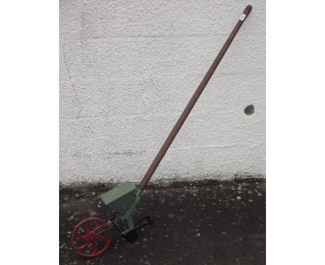 Vintage seed hopper/drill, restored/repainted 