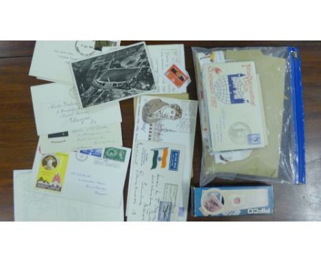 A quantity of stamps and first day covers to include Inter Parliamentary Union Conference, 1957 (a lot) 