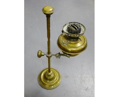 A brass students lamp 