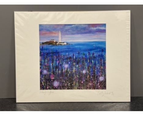 Emily Ward signed limited edition 30/95 print of St Mary’s lighthouse