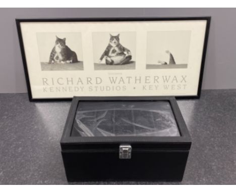 Beautiful Jewellery display case and a Richard Wartherwax print