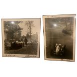 A Pair of Louis Klemantaski-Signed Monochromatic Images