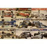 Nine 1:12th Scale 1970s Formula 1 Model Kits