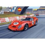 Bizzarini's Ferrari Breadvan at Le Mans 1962 by Martin Tomlinson