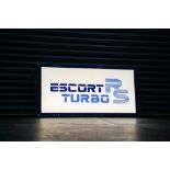 'Ford Escort RS Turbo' Illuminated Sign