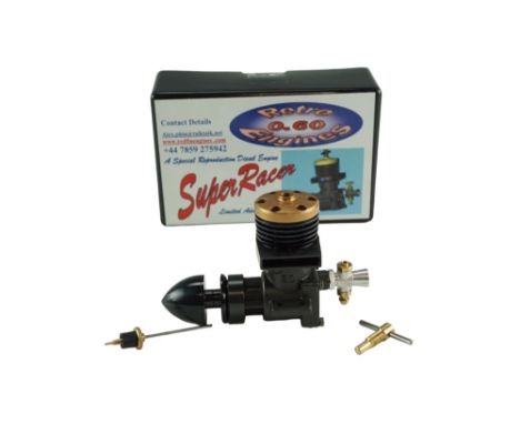 A boxed Redfin 0.60 Super Racer aero model aircraft diesel engine, 0.6cc, engine number 019