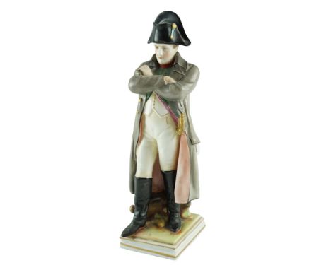 A late 19th Century Rudolstadt Volkstedt porcelain Napoleonic figurine, height 21 cm