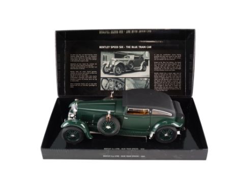 A Minichamps Bentley 6.5 Litre - Blue Train Special 1930 diecast model car, 1:18 scale