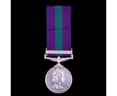 A General Service medal with Cyprus clasp to T/23170821 Driver D B Jones, Royal Army Service Corps