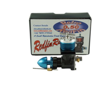 A boxed Redfin 0.50 Redfin Racer aero model aircraft diesel engine, 0.5cc, engine number 146