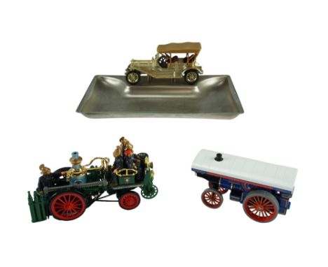 Two boxed Matchbox Models of Yesteryear diecast vehicles comprising a 1905 Fowler Showmans Engine (Y-19) and a 1905 Busch Sel