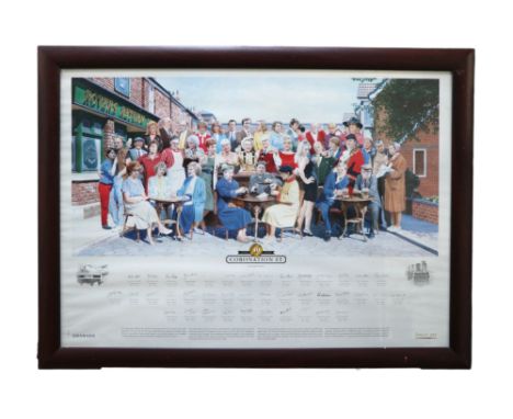 After Keith Fearon (Contemporary)A print commemorating 40 years of the Coronation Street depicting the characters / cast and 