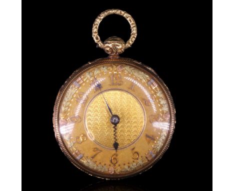 A Regency 18 ct gold verge pocket watch by Thomas Hawley &amp; Co of London, its movement signed Hawleys, London and numbered