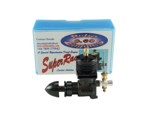 A boxed Redfin 0.60 Super Racer aero model aircraft diesel engines, 0.6cc, engine number 043