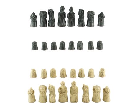 A resin chess set, Kings 10.5 cm