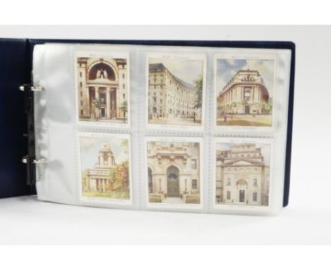 Topographical and architectural cigarette cards, including John Player Picturesque Bridges, The Nations Shrines, Wills's Mode