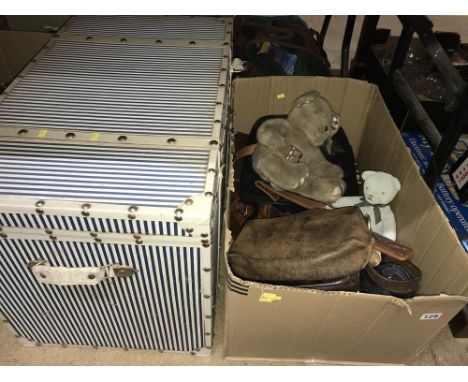 A trunk and a box of assorted