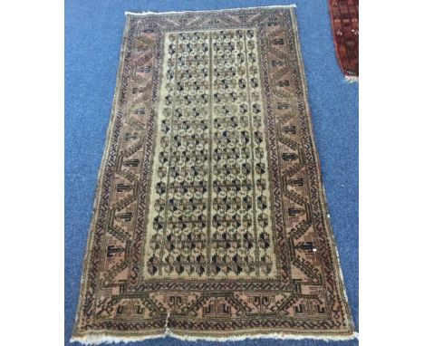 An old tapestry runner. Approx. 100 cms x 200 cms. Est. £20 - £30.
