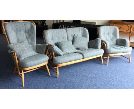 A large Ercol four piece conservatory suite. Est. £200 - £300.
