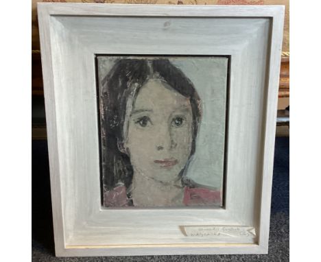 GENNADII GOGOLIUK: (Russian, born 1960): A framed and glazed oil on canvas entitled, 'Lucy' depicting a portrait of a girl wi