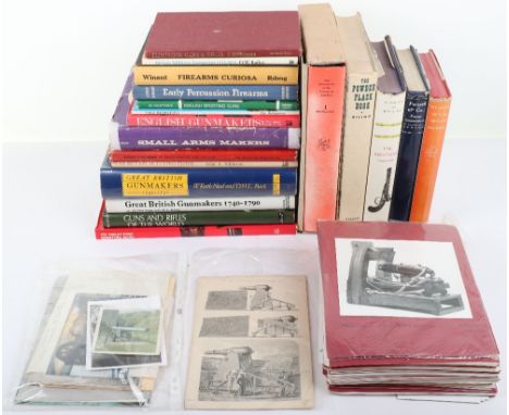 Selection of Books of Antique Guns and Firearms Interest: Mixed hard and soft cover books to include The Powder Flask Book, T