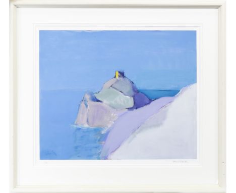 * RONALD F SMITH RSW RGI PAI (SCOTTISH B 1946 - ), THE AMALFI COAST giclee print, signed and numbered 1/100 in pencil 55cm x 