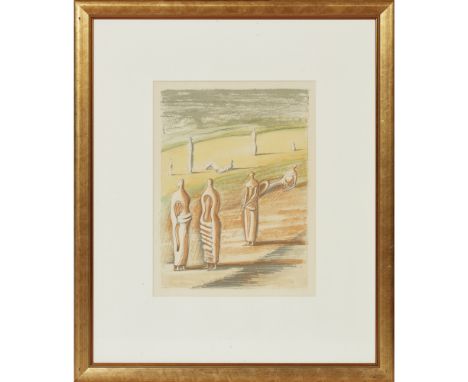 [§] HENRY MOORE O.M., C.H., F.B.A. (BRITISH 1898-1986)TWILIGHT LANDSCAPELithograph33cm x 25cm (13in x 9.75in)