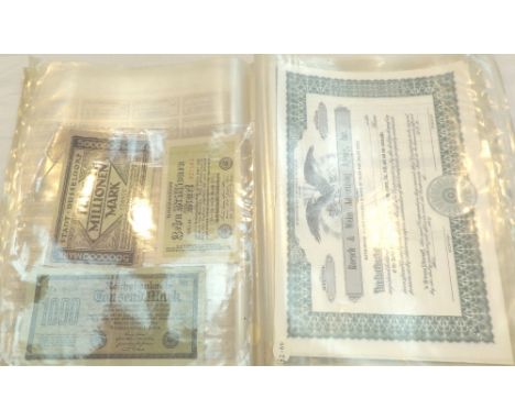 Eight share certificates including Boston Elevated Railway Company 1918 and United Cigar Stores of America