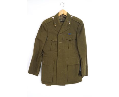 A Royal Signals archive, the uniforms, mess kit and other items of Major Bernard Frank Strange MBE, to include boots, spurs, 