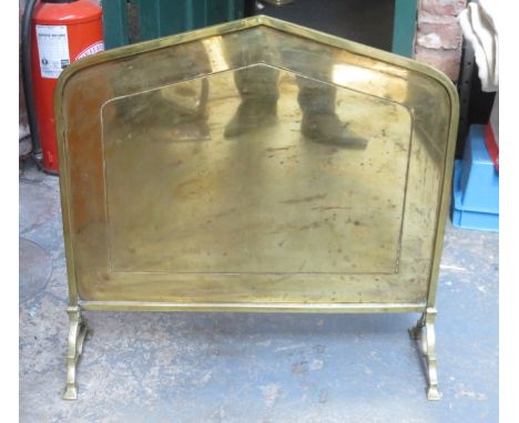 VICTORIAN BRASS FIRESCREEN 