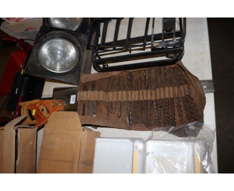 A set of vintage drill bits and a quantity of Spear &amp; Jackson  handsaws
