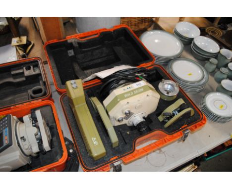 A Leica Wild GPS 200 surveying instrument cased