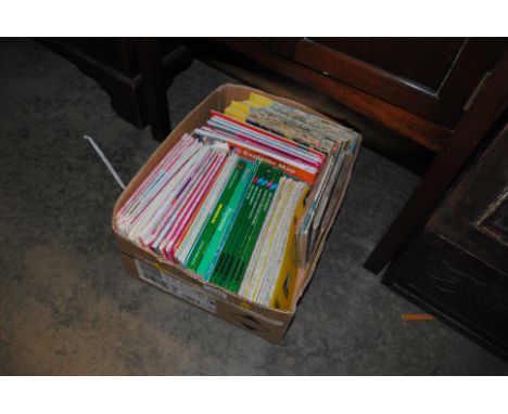 A box of Ordnance Survey maps