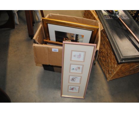 A box of pictures and prints