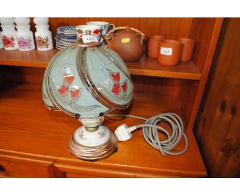 A table lamp