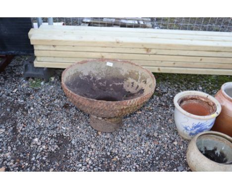 A terracotta planter AF
