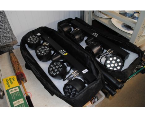 Two QTX PB-1214 LED light bars with one tripod stand