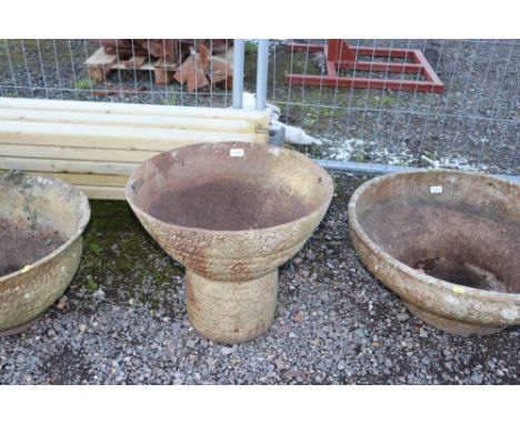 A large terracotta planter 