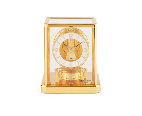  SWISS GILT-BRASS 'ATMOS' CLOCK BY JAEGER LECOULTRE, GENEVA CIRCA 1998 model 540, the circular dial with applied gilt chapter